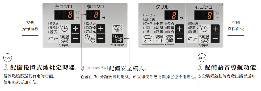 30分鐘爐灶熄火安全模式
