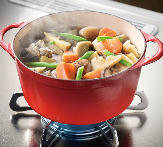 用文火慢燉食物是安全的，不會燒焦。