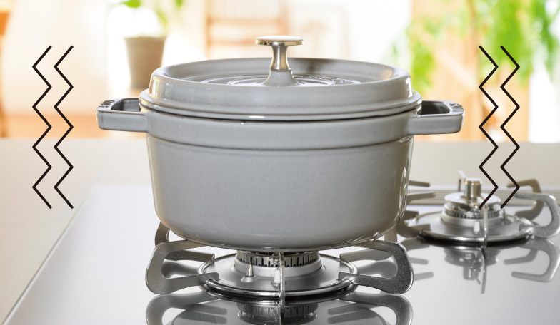 Paloma地震感應關機功能 - 當偵測到地震等強烈震動時，爐灶和烤架將自動關閉瓦斯並熄滅火焰。