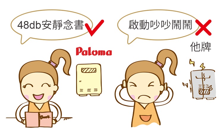 Paloma熱水器安靜燃燒器技術